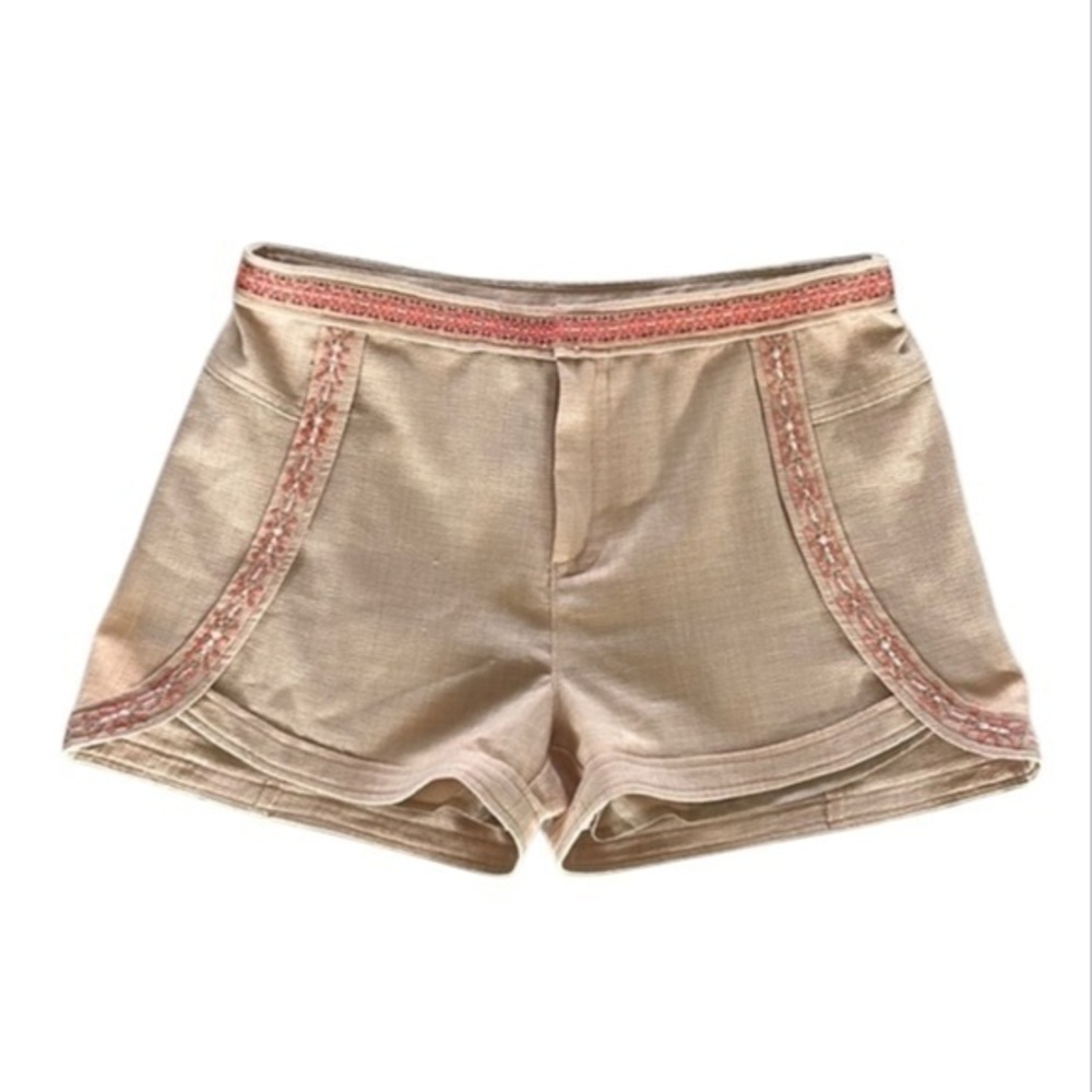 Miss Me size medium orange tapestry trim shorts